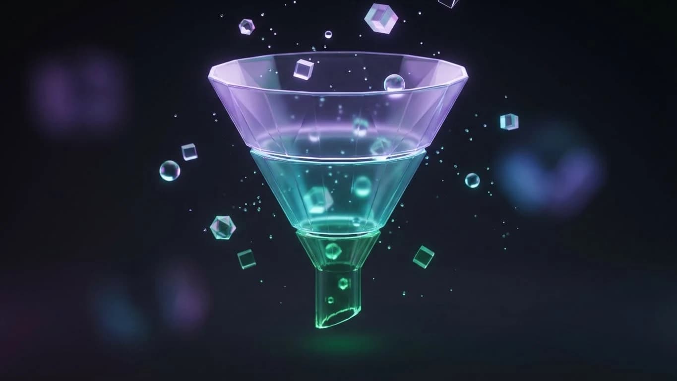 Illustration showing the TAM SAM SOM funnel with real data sources, representing credible market sizing for startup pitch decks.