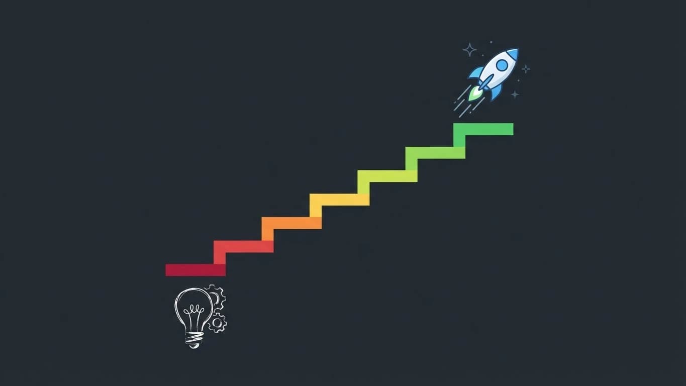 SaaS idea validation framework showing the 7-step process to validate before building