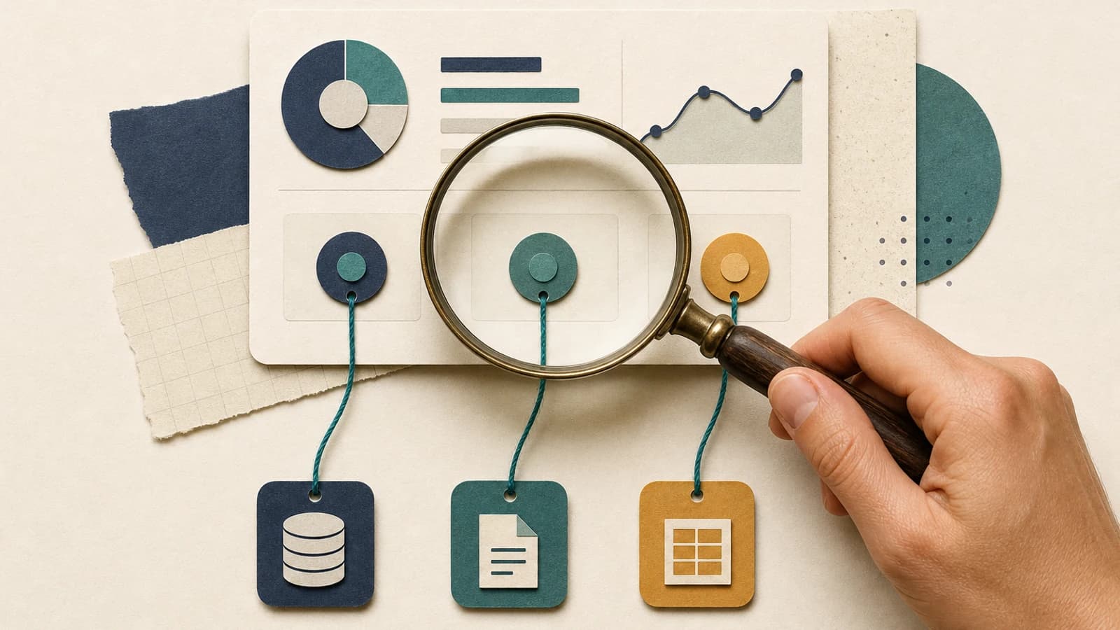 Founder checking AI-generated market research figures against original source data