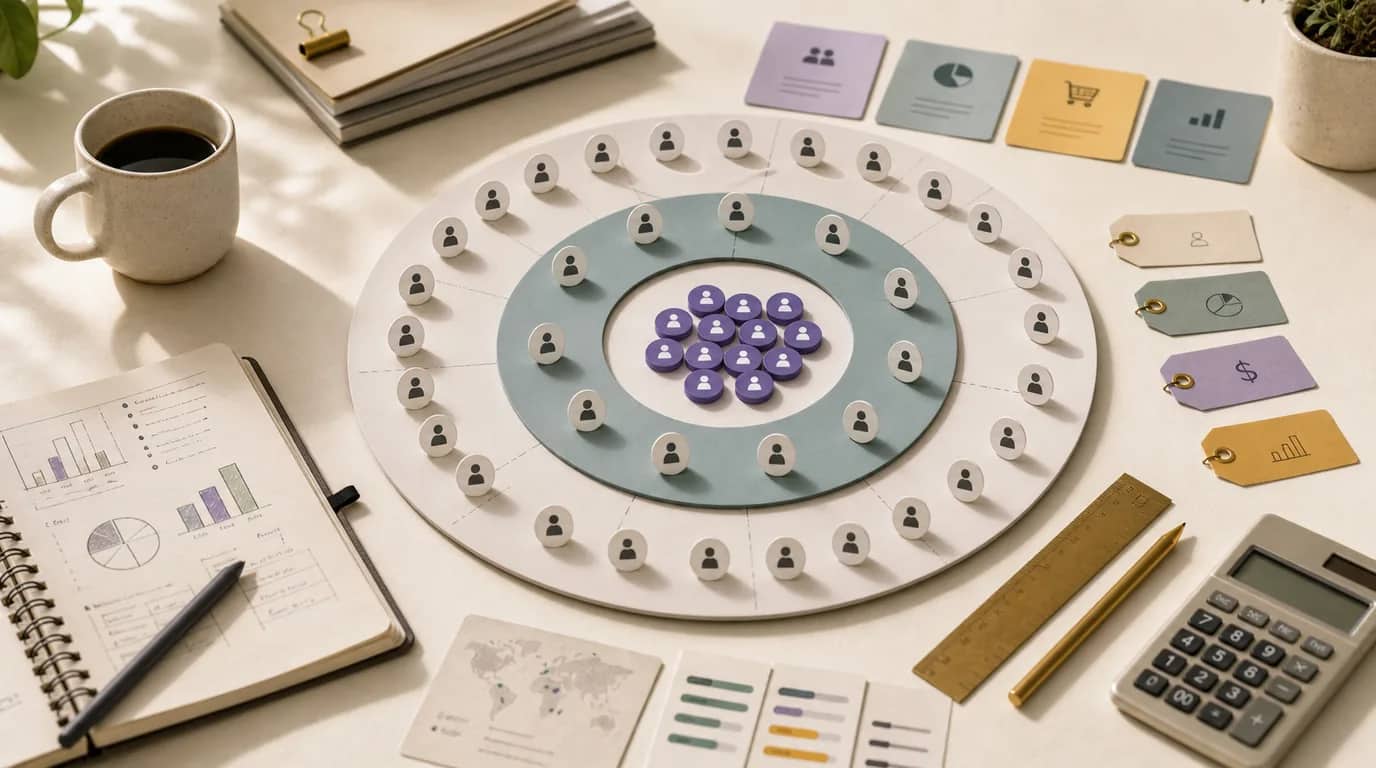 Market size calculator showing TAM SAM SOM breakdown