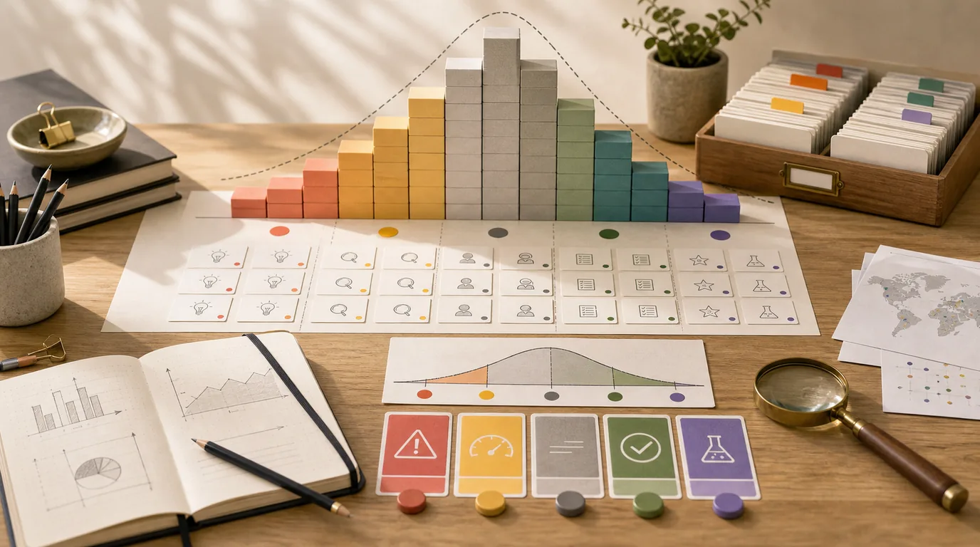 Startup validation benchmarks 2026 showing score distribution and failure patterns from 4,000+ ideas analyzed by Preuve AI